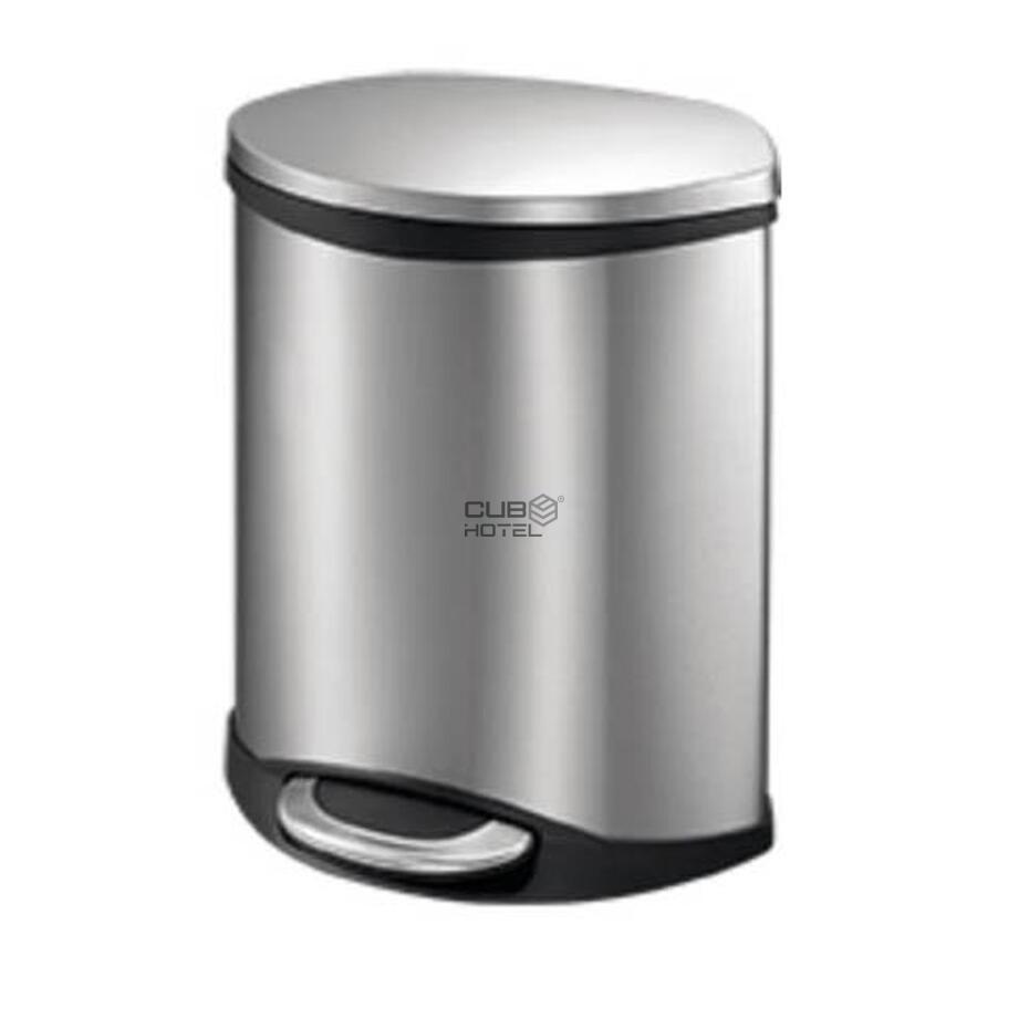 Balde Silencioso Anti-dedo Mate de acero inoxidable 6L